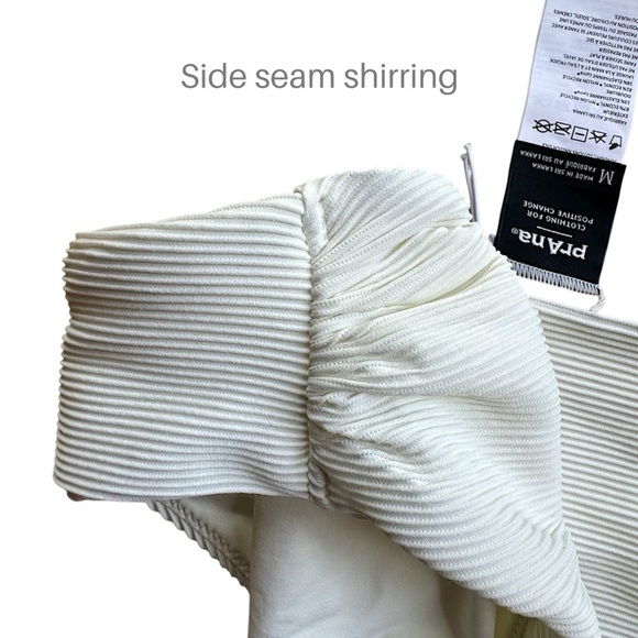 PRANA | NWOT MARTA OTTOMAN SWIM BOTTOM RIBBED HORCHATA SWIMSUIT | SIZE: MEDIUM - Picture 5 of 13